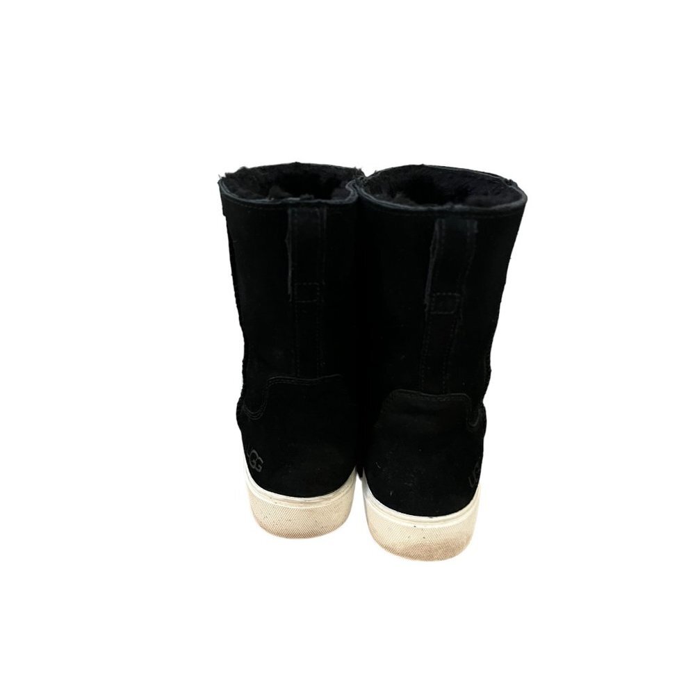 UGG Women’s Size 10 Declan Sneaker Boots‎ Suede Short Black Slip-on - Picture 9 of 10